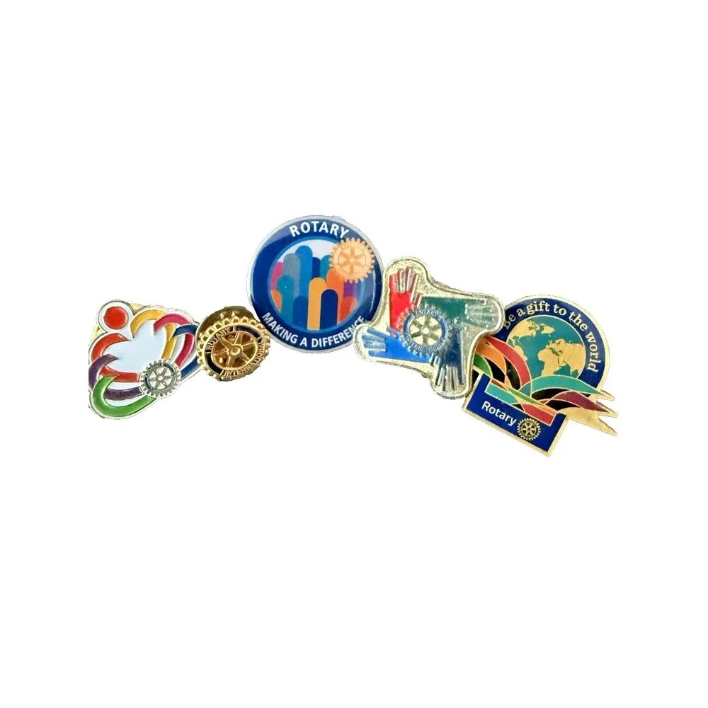 Vintage Rotary International Lapel Pins Lot Mixed Presidential Themes Collector